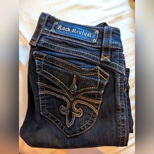 Last chance today .Rock Revival black jeans Size 28